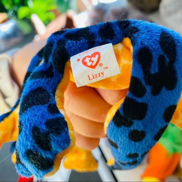 Vintage TY Original 1990s y2k Beanie Babies Bundle Lot Owl Bear Cat Worm Dolphin - Picture 5 of 9